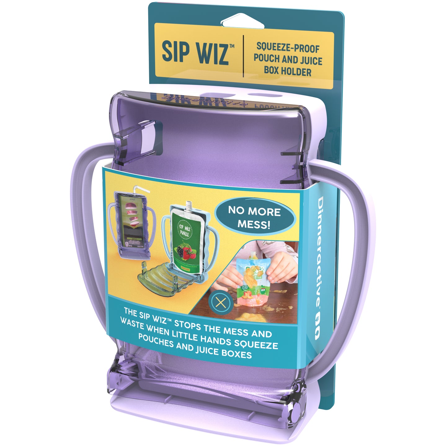 SIP WIZ <BR> Single Squeeze-Proof Pouch & Juice Box Holder<BR>