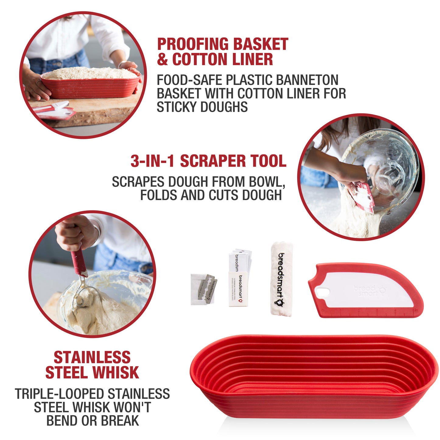 BREADSMART<BR> Bread Making Kit<BR>(5-Piece Set)