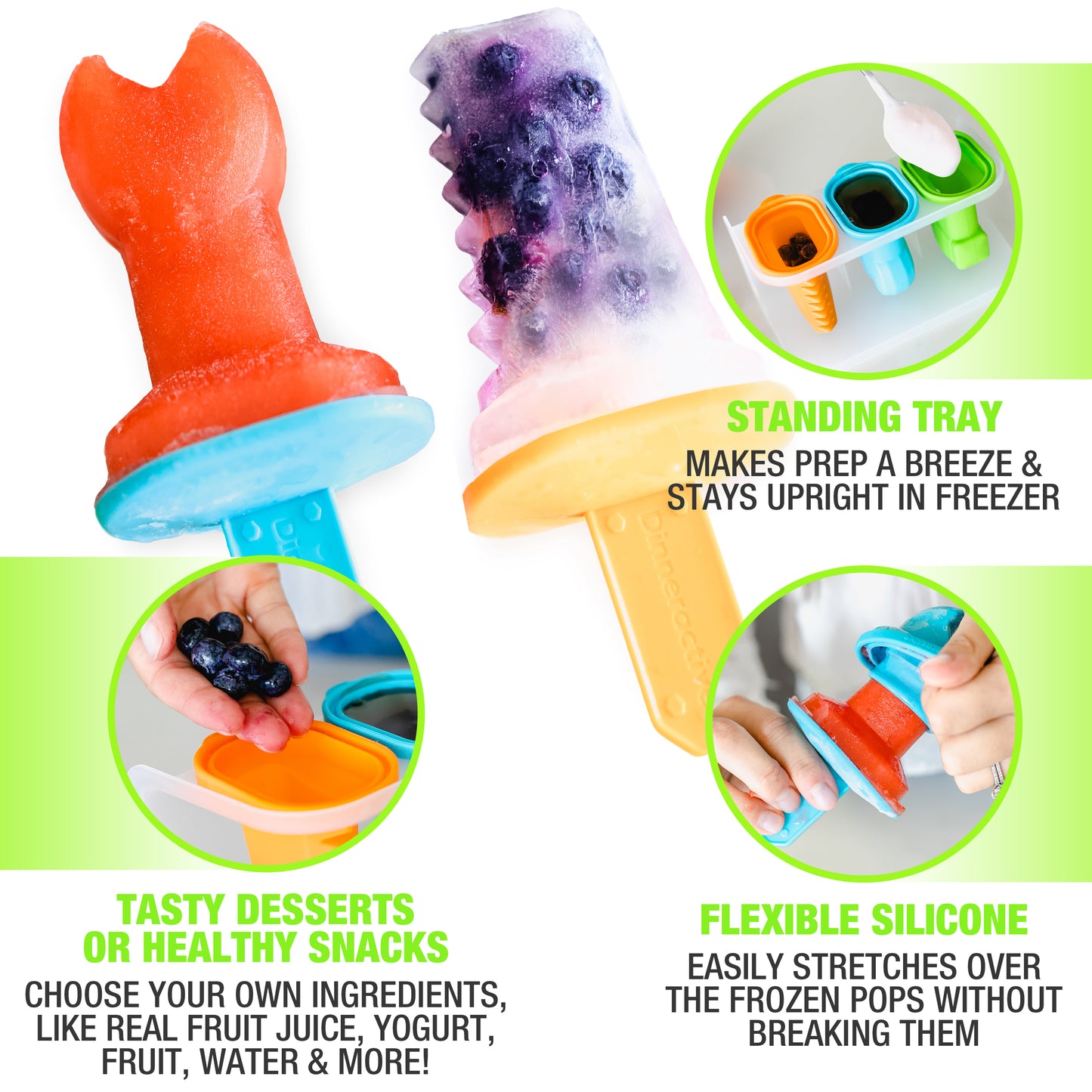 Tool Themed<BR> Play Pops<BR> (3 Ice Pop Molds + Tray)