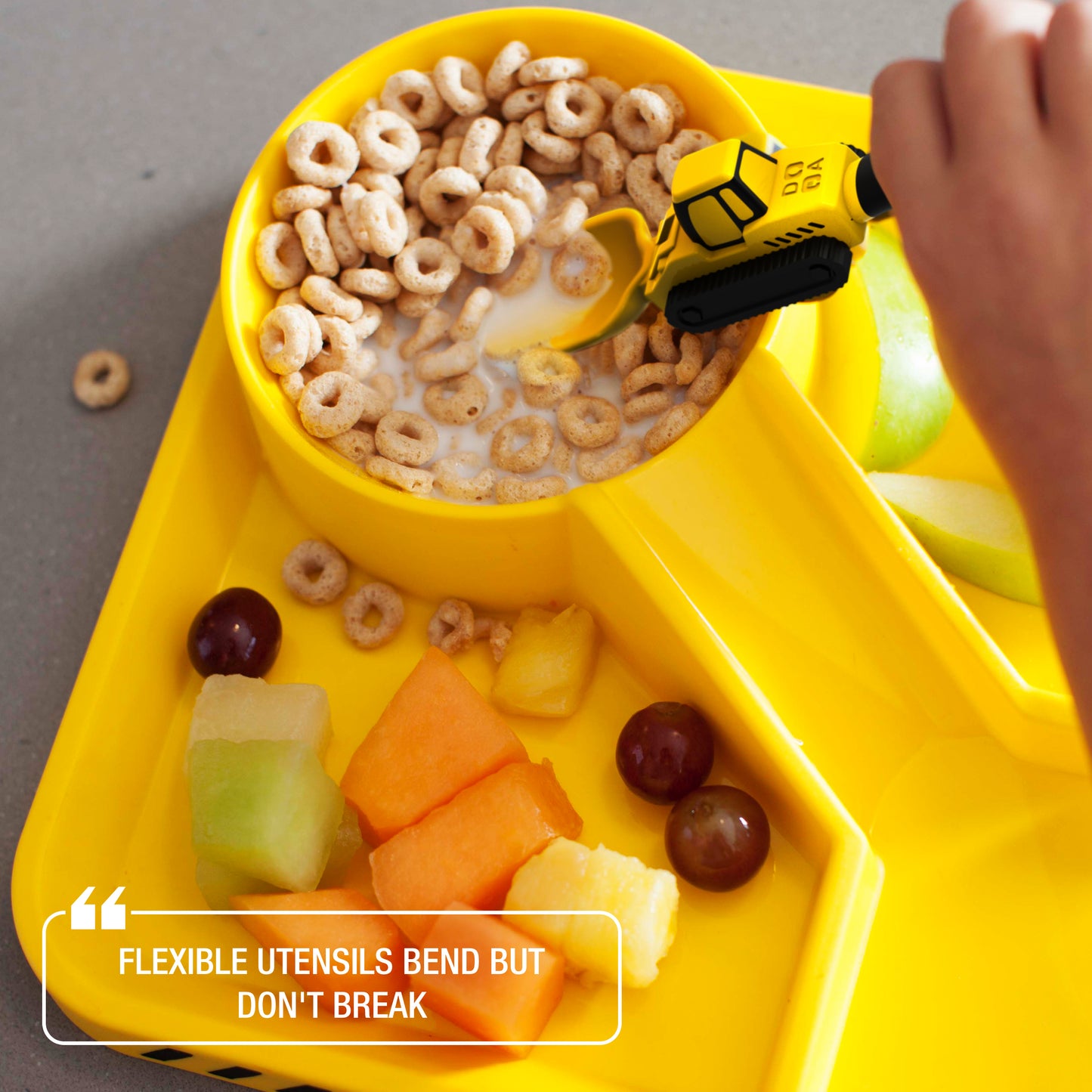 Construction Themed<BR> Utensil Sets for Kids<BR> (2-Piece Set)