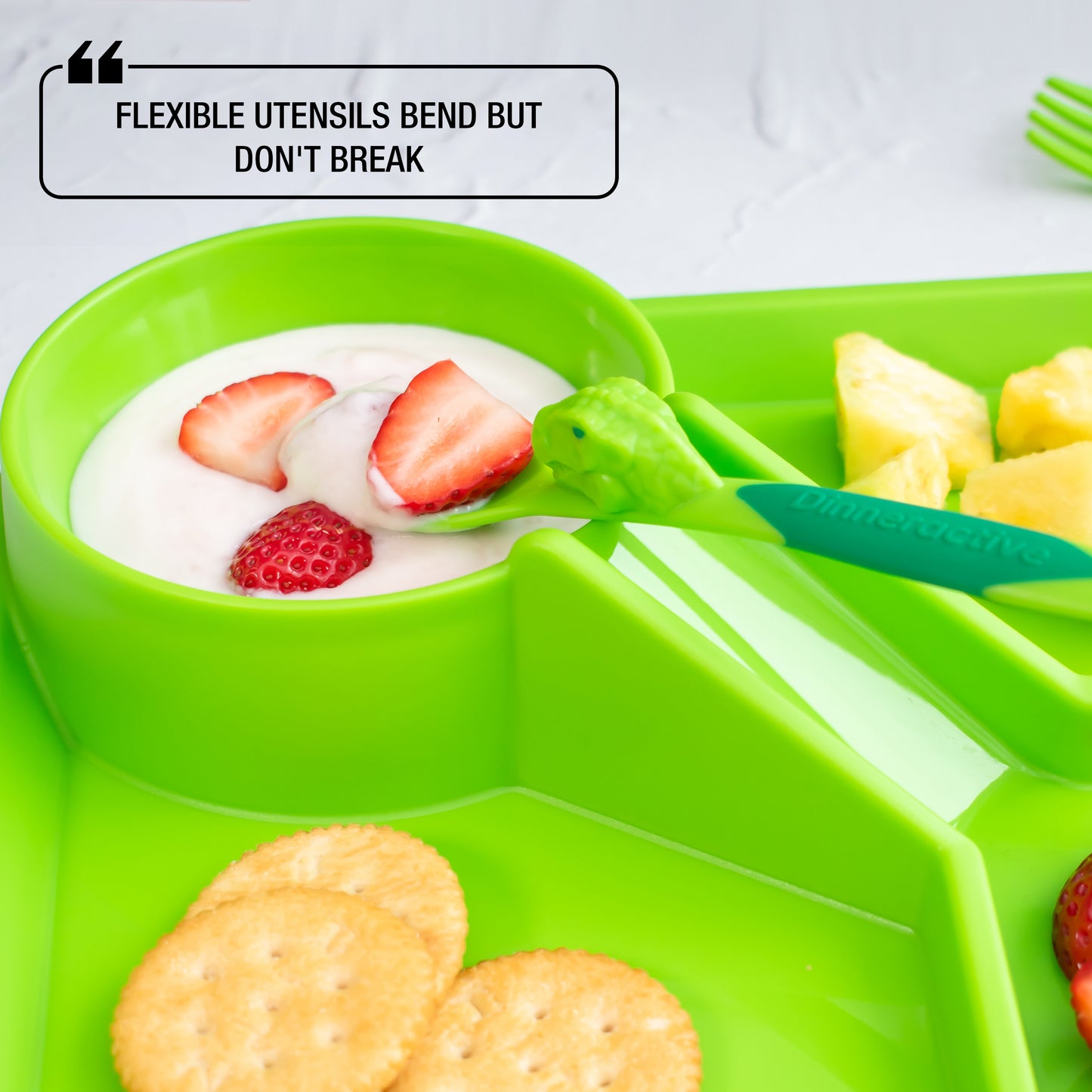 Dinosaur Themed<BR> Dining Sets for Kids<BR>(3-Piece Set)