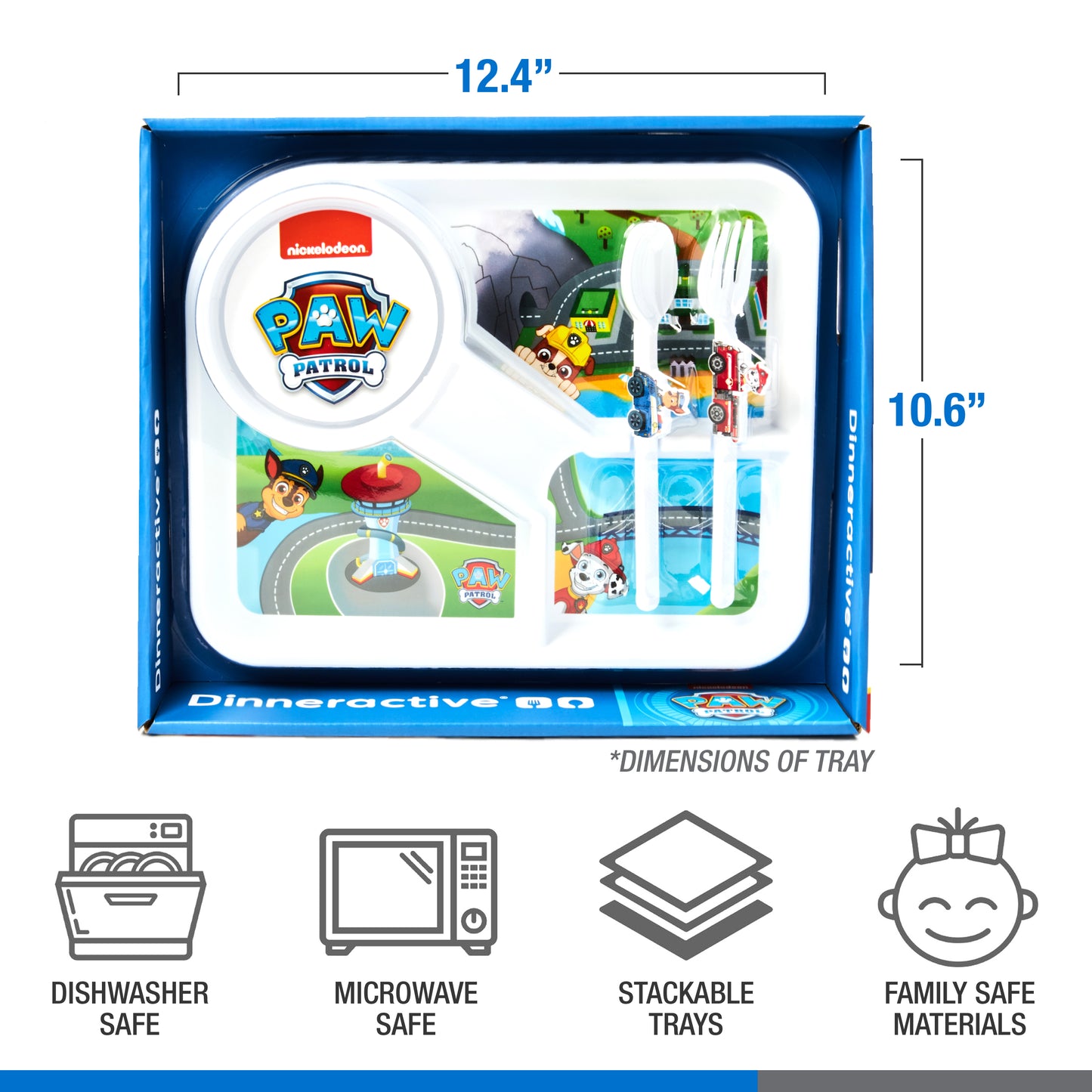 PAW Patrol Themed<BR> Dining Sets for Kids<BR> (3-Piece Set)