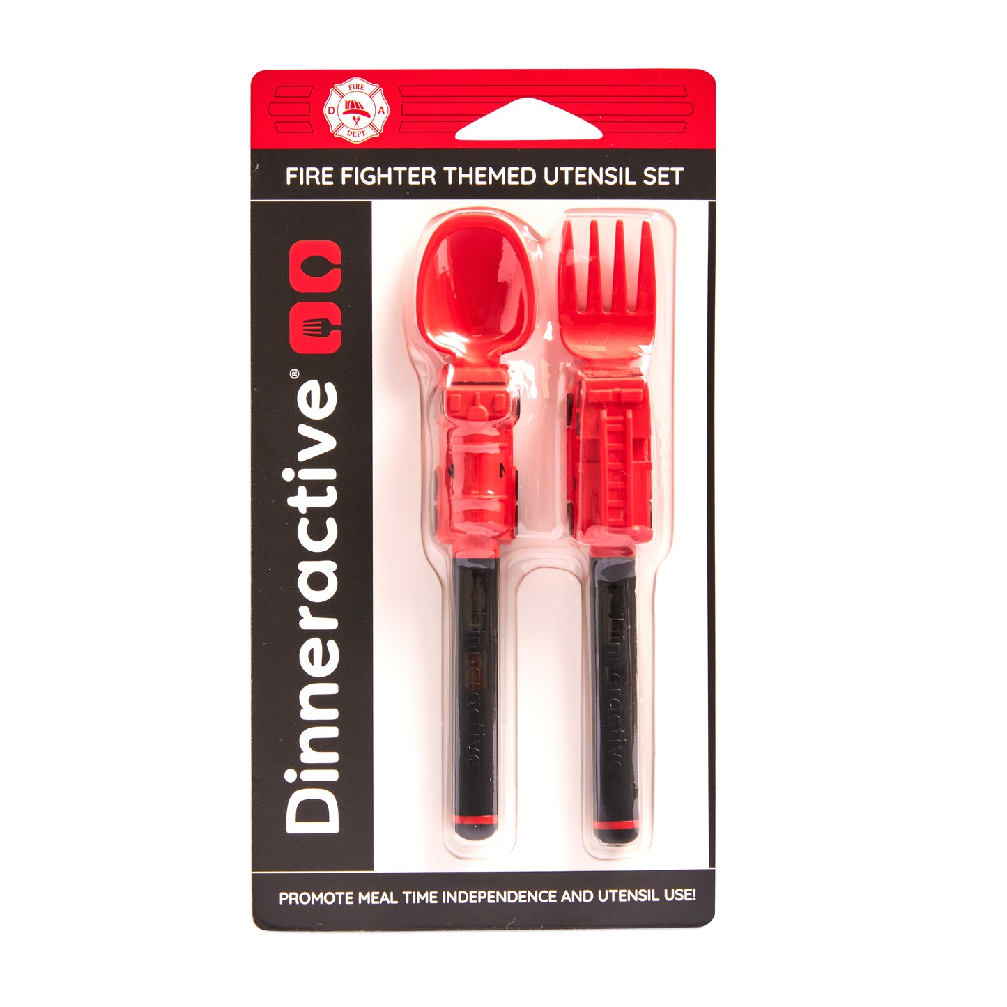 Firefighter Themed<BR> Utensil Sets for Kids<BR> (2-Piece Set)