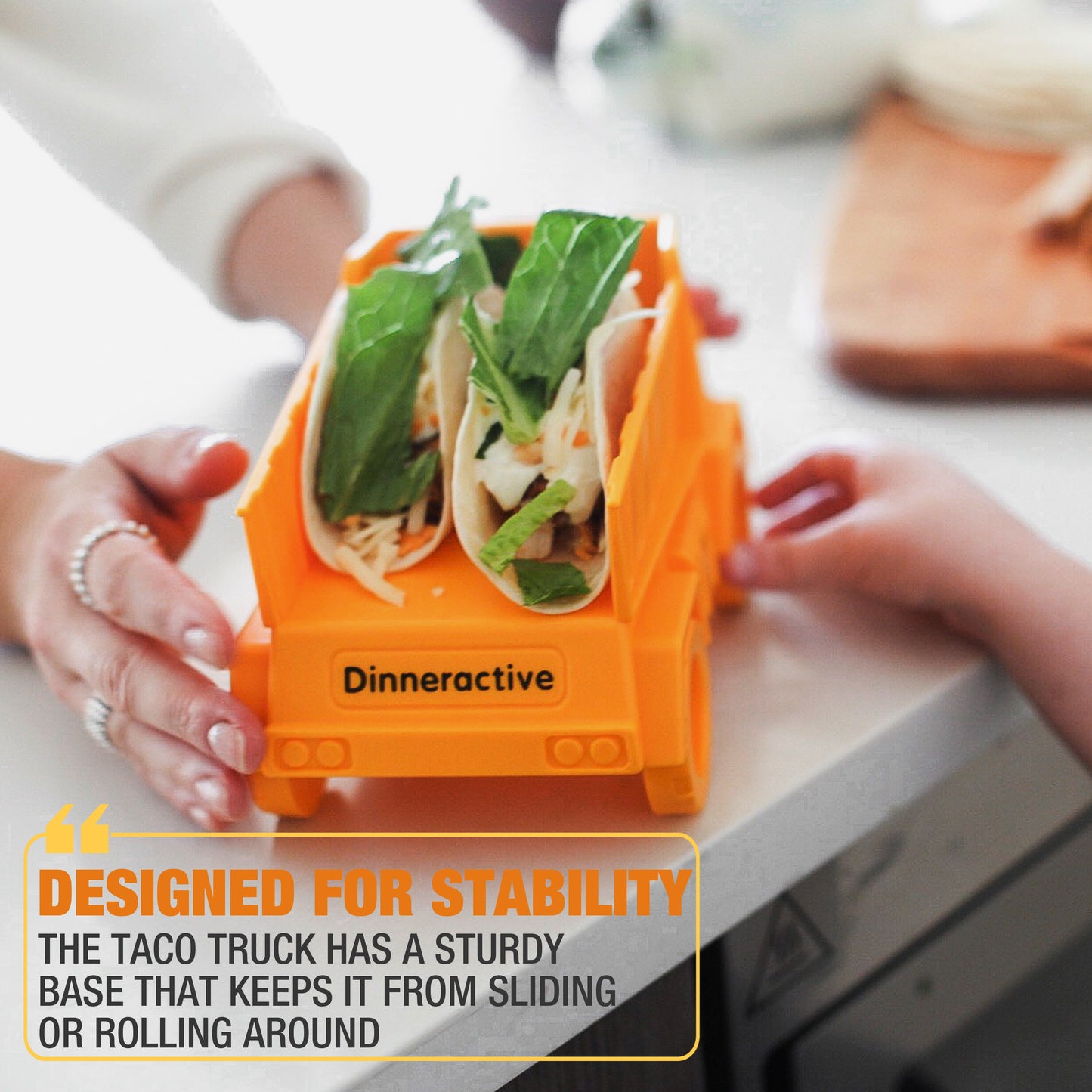 Construction Themed<BR> Tidy Taco Truck<BR> (2-Taco Compartments)