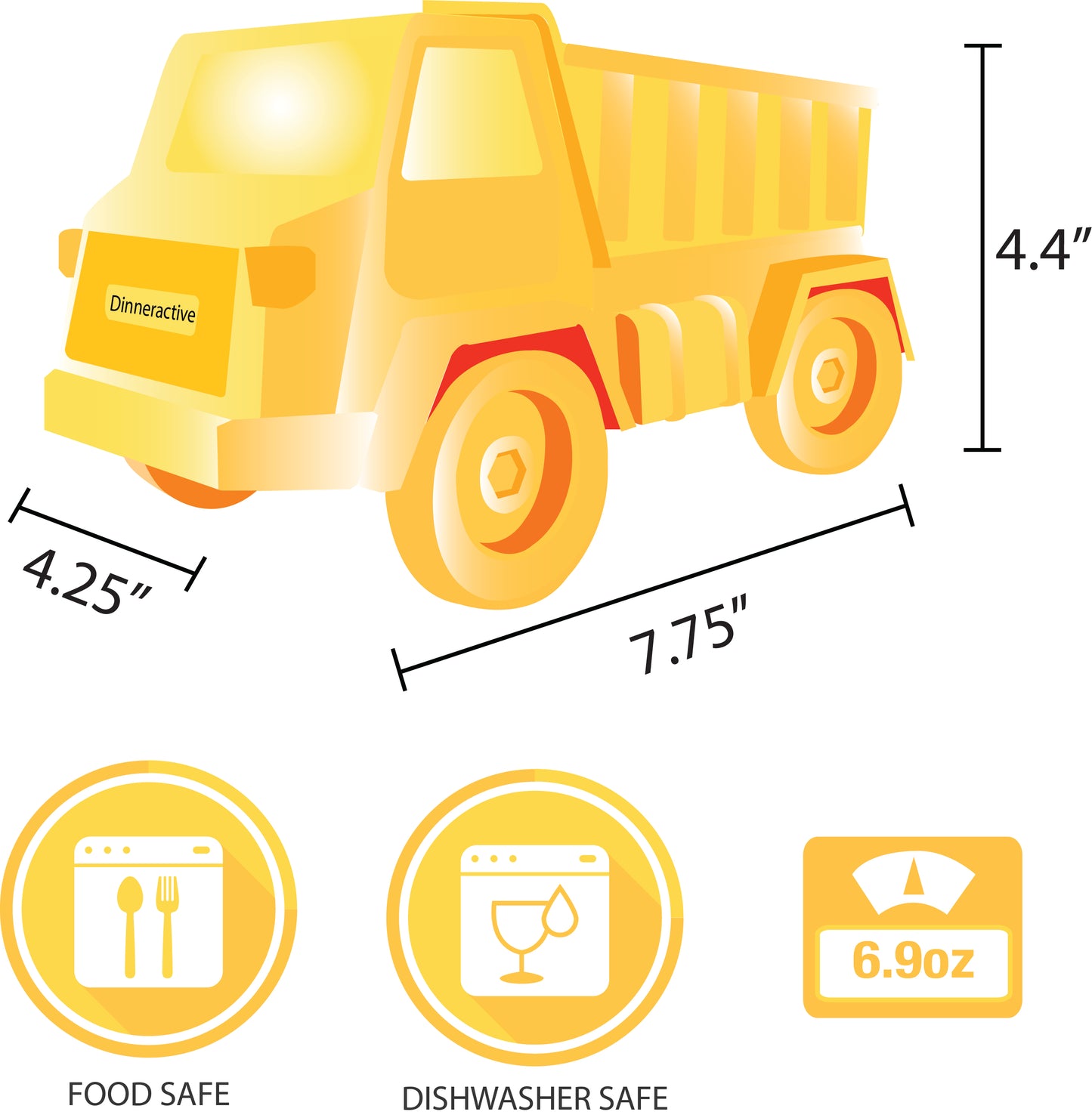 Construction Themed<BR> Tidy Taco Truck<BR> (2-Taco Compartments)