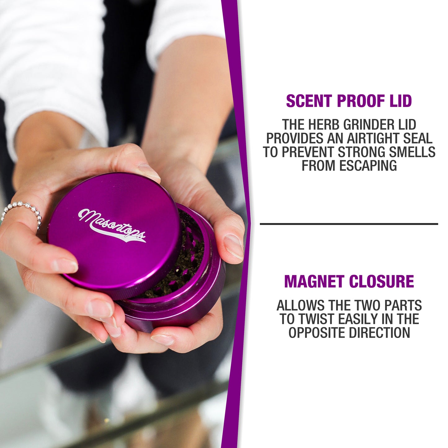 GRINDER LIDS <BR> 2-in-1 Herb Grinder/Lid <BR>
