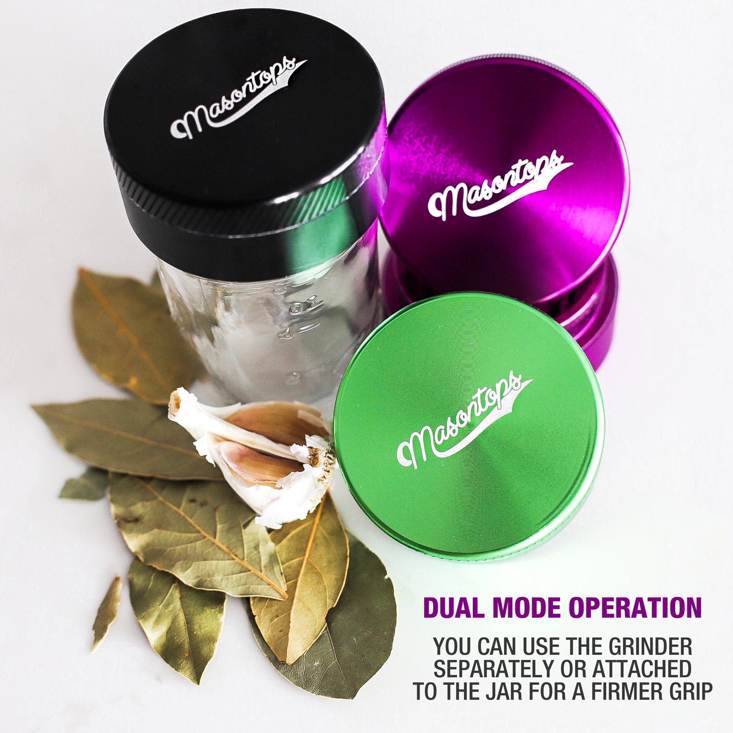 GRINDER LIDS <BR> 2-in-1 Herb Grinder/Lid <BR>