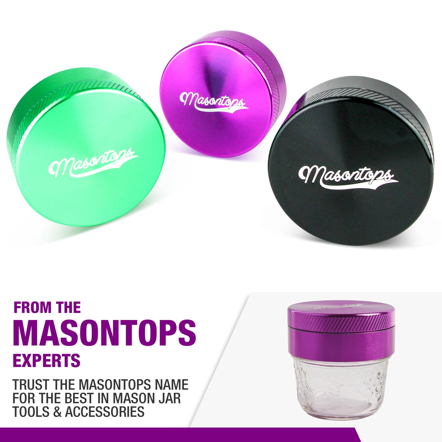GRINDER LIDS <BR> 2-in-1 Herb Grinder/Lid <BR>