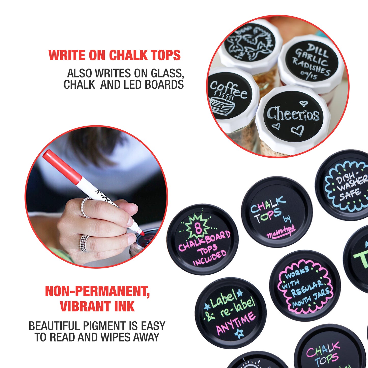 TOP CHALK <BR>Liquid Chalk Markers <BR>(6-Pack)