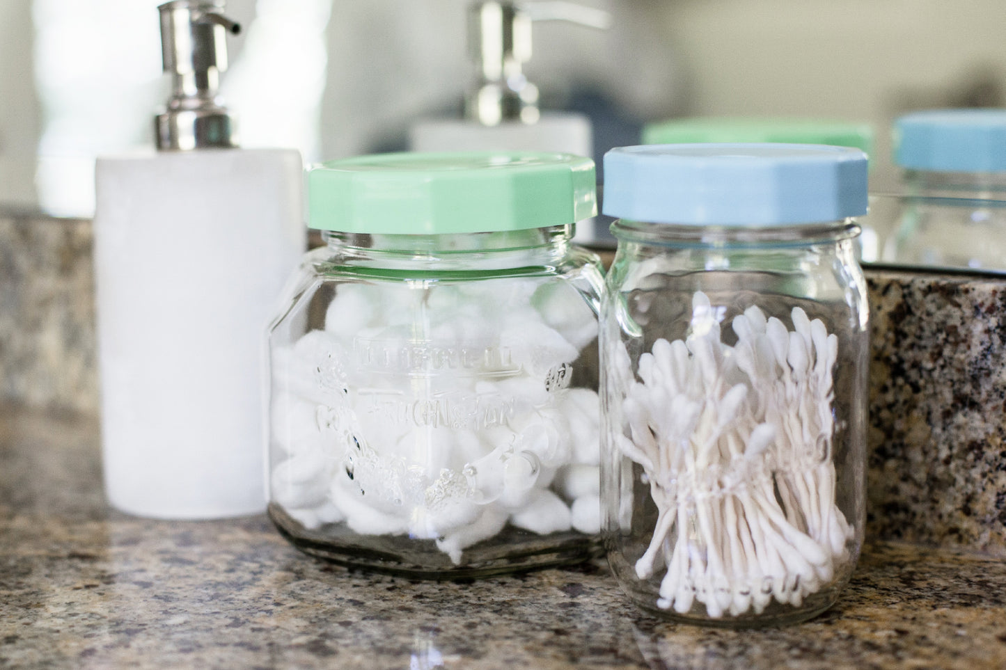 TOUGH TOPS, MULTI COLOR <BR>Reusable Mason Jar Lids <BR>(4-Pack)