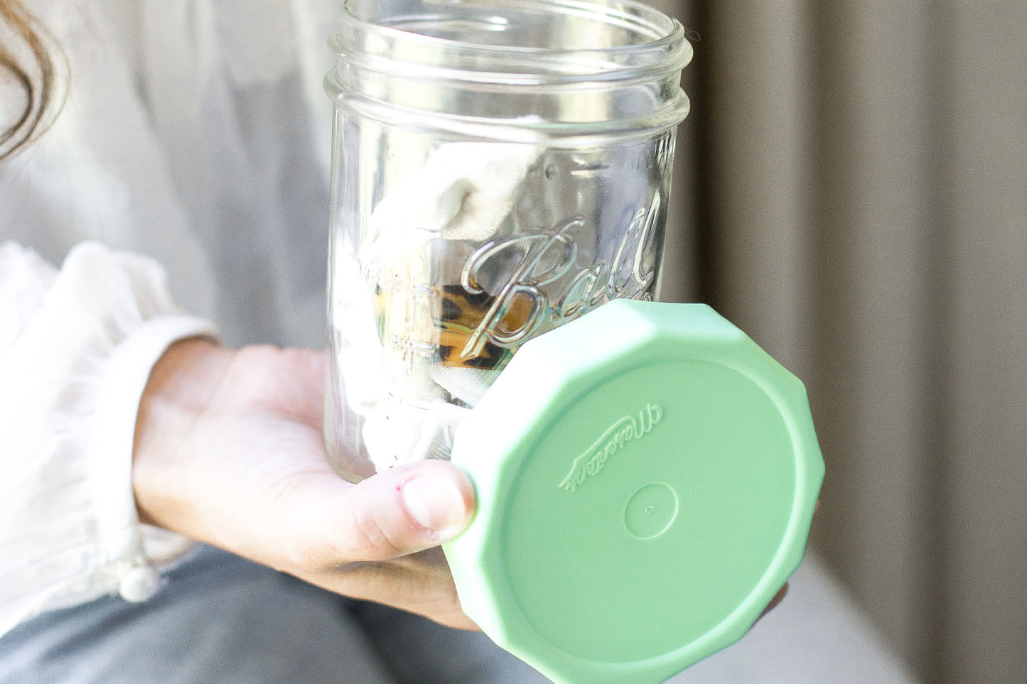 TOUGH TOPS, MULTI COLOR <BR>Reusable Mason Jar Lids <BR>(4-Pack)