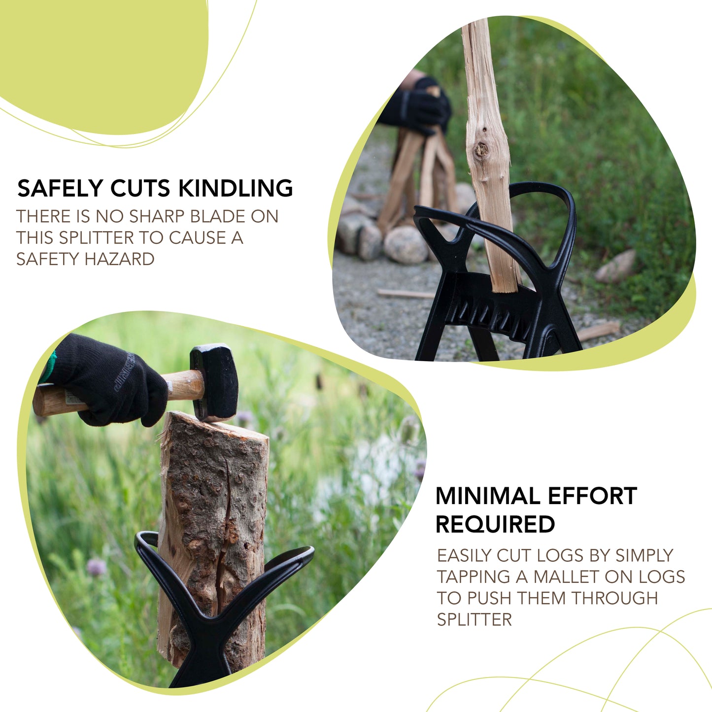 KINDLE QUICK <BR> Firewood Kindling Splitter <BR>