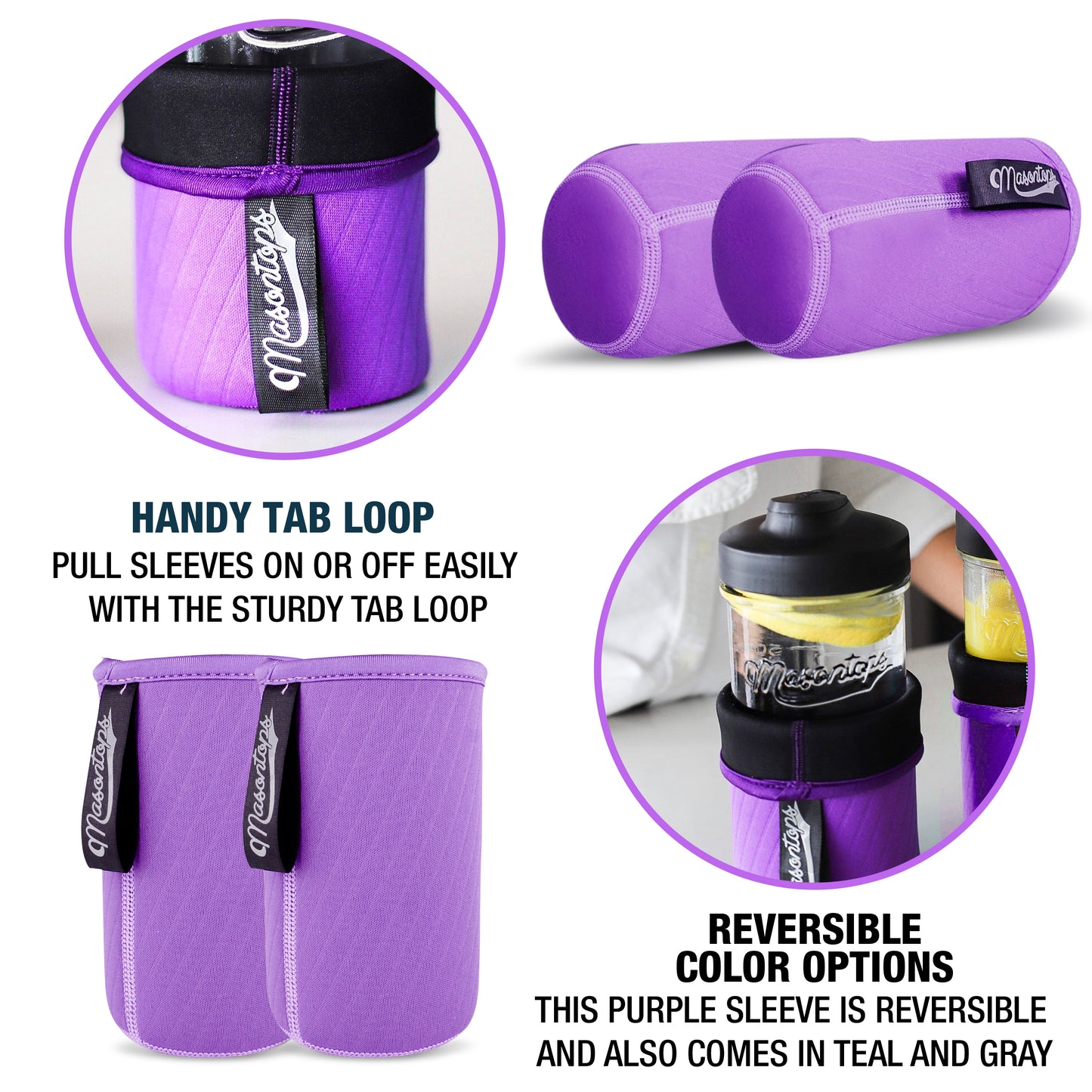 JAR SLEEVES <BR>Insulating Neoprene Jar Sleeves<BR> (2-Pack)