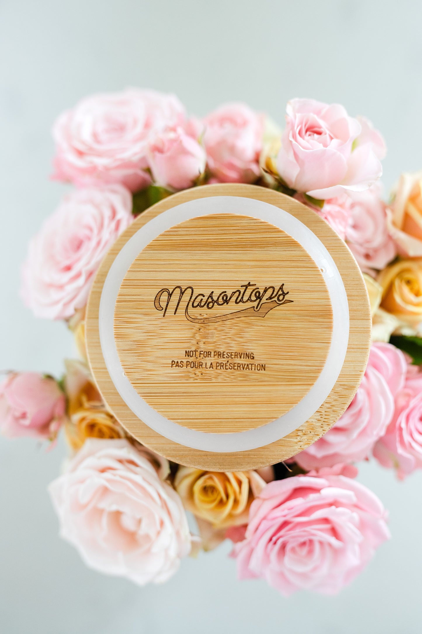 TIMBER TOP <BR>Bamboo Storage Lids for Mason Jars<BR> (3-Pack)