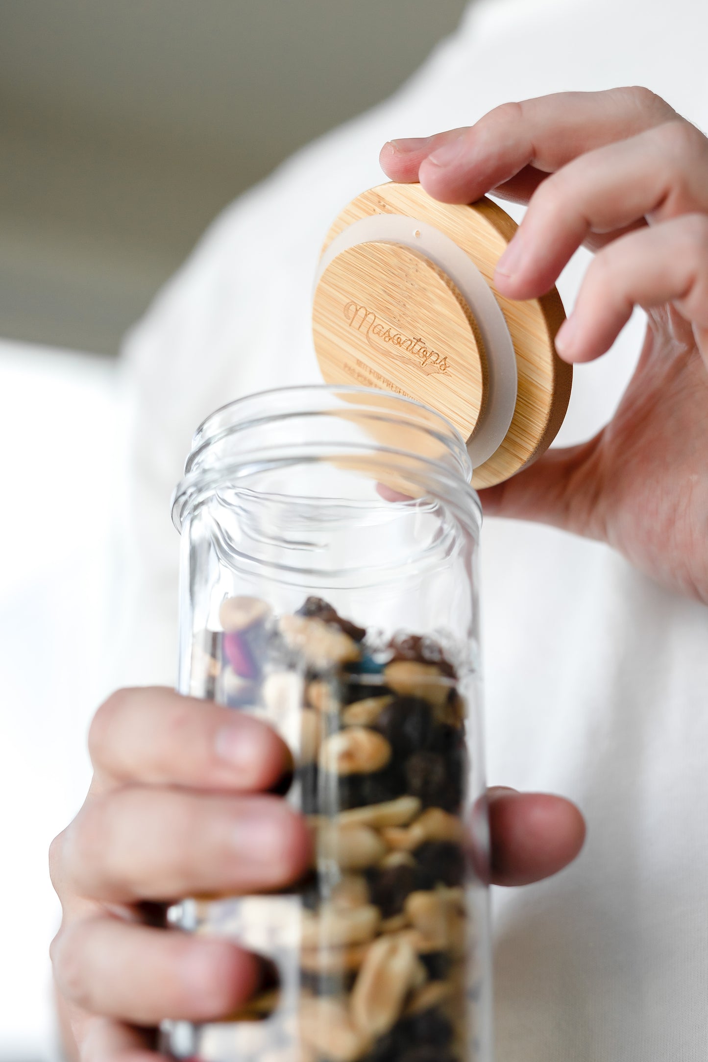 TIMBER TOP <BR>Bamboo Storage Lids for Mason Jars<BR> (3-Pack)