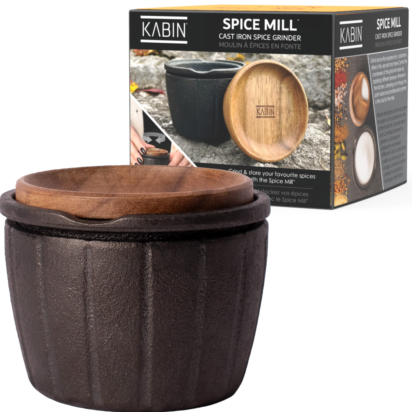 SPICE MILL<BR>Cast Iron Spice Grinder