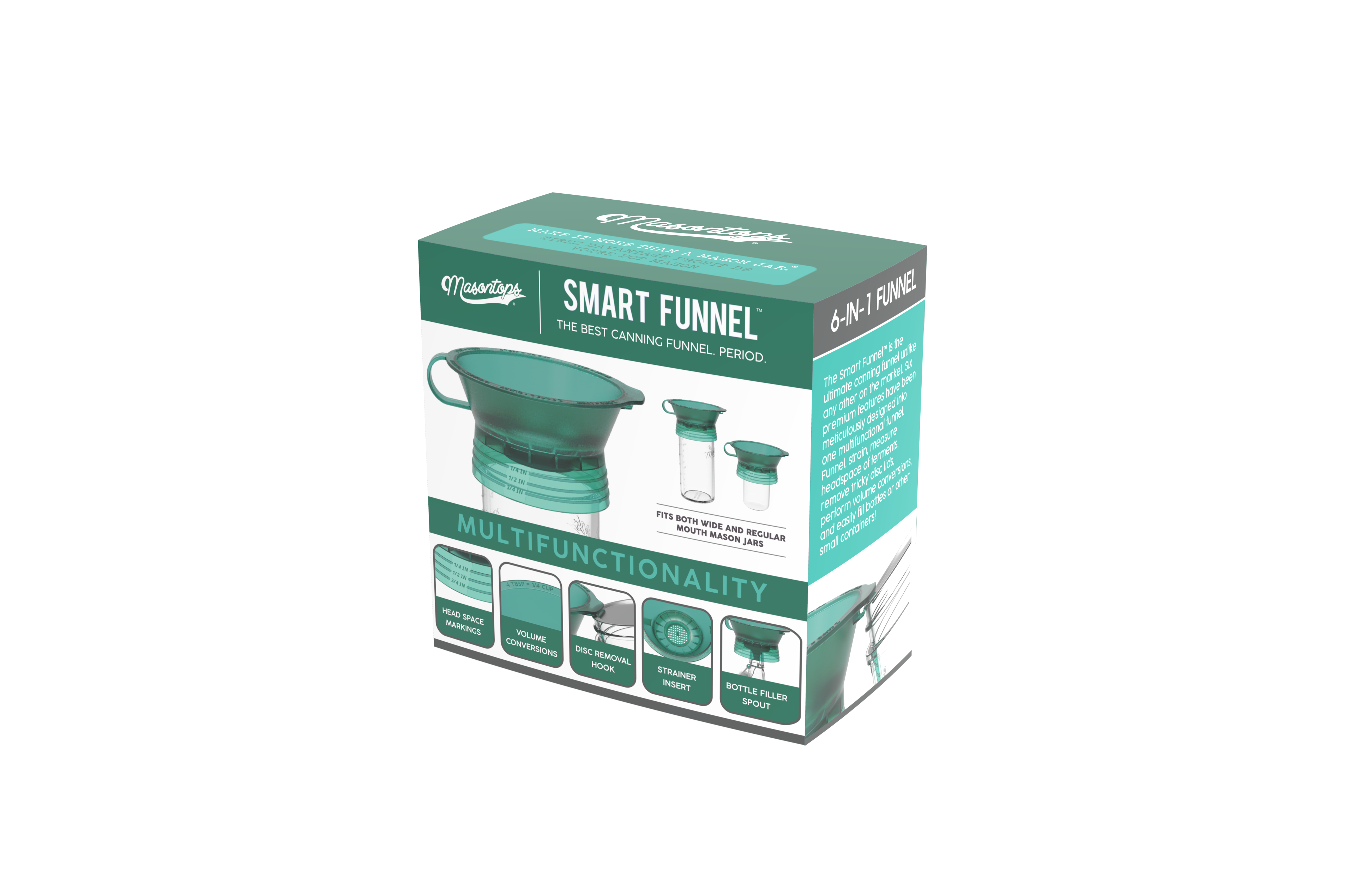 SMART FUNNEL 6-in-1 Canning Funnel – Masontops, Inc.