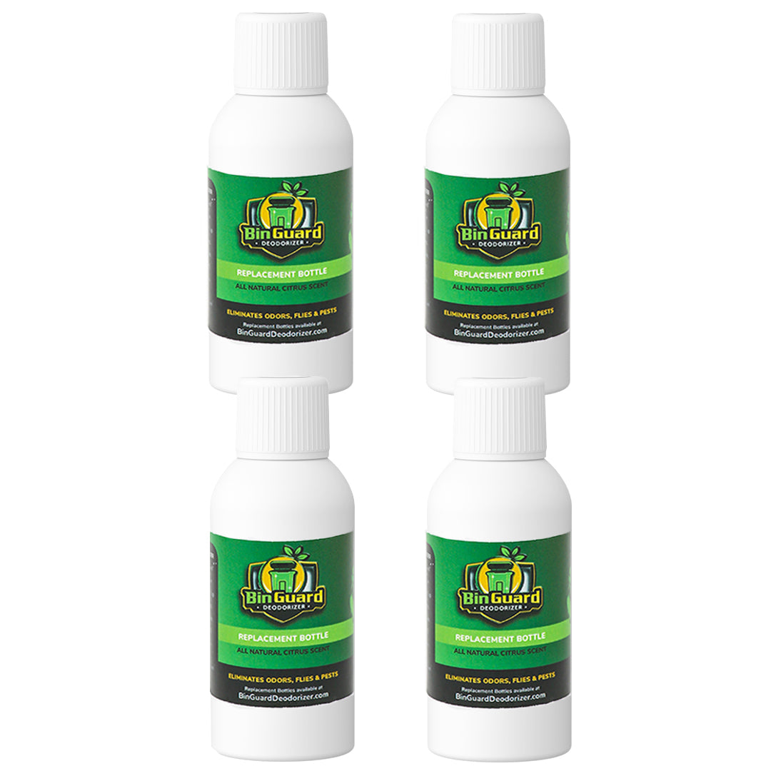 BinGuard Deodorizer <BR>Deodorizing Solution Refills (4-Pack)