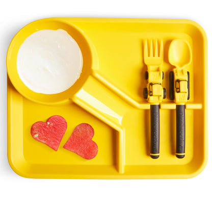 Construction Themed<BR> Dining Sets for Kids<BR> (3-Piece Set)