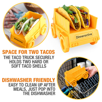 Construction Themed<BR> Tidy Taco Truck<BR> (2-Taco Compartments)