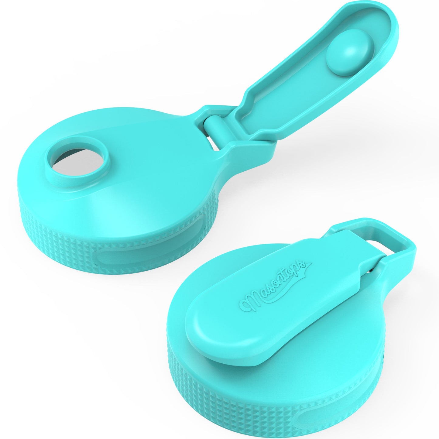 MULTI TOPS <BR> Sip, Pour, and Store Lids <BR> (2-PACK TEAL)
